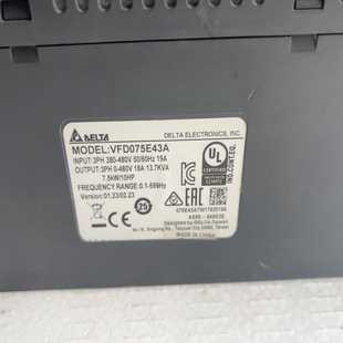 VFD075E43A变频器 380V三 7.5KW大功率