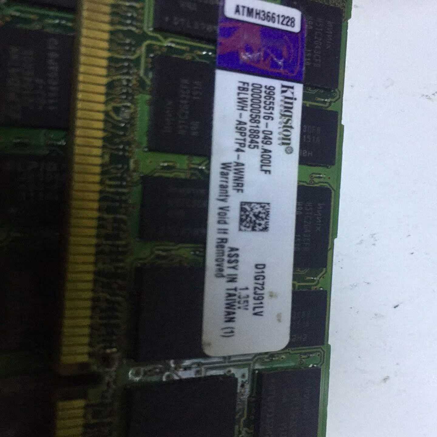 询价金士顿8G1333服务器内存