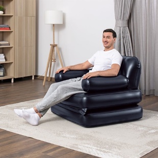Bestway75114五合一单人充气沙发办公室户外懒人充气凳家用躺椅