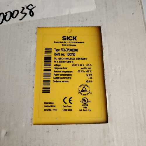西克SICKFX3-CPU000000(亚飞商行）
