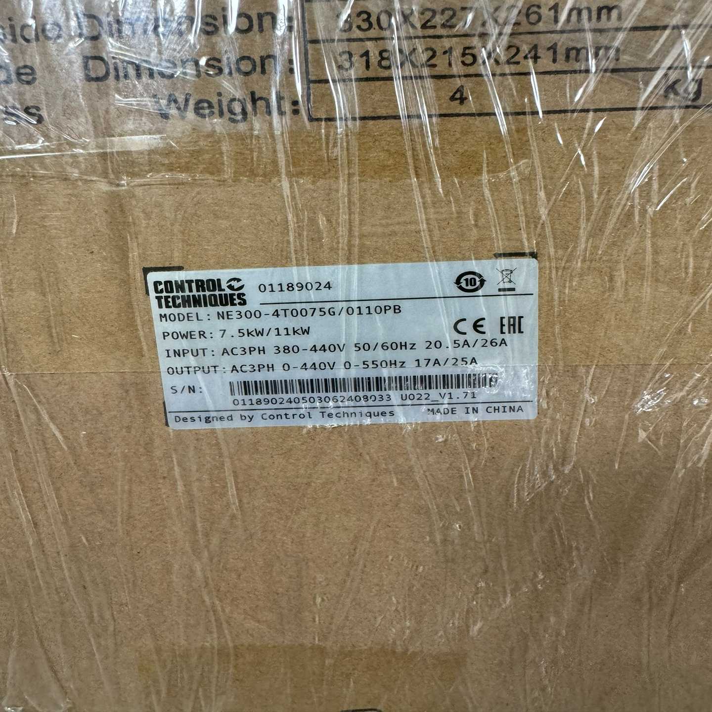 CT尼得科7.5KW变频器NE300-4T0075G/011~询价