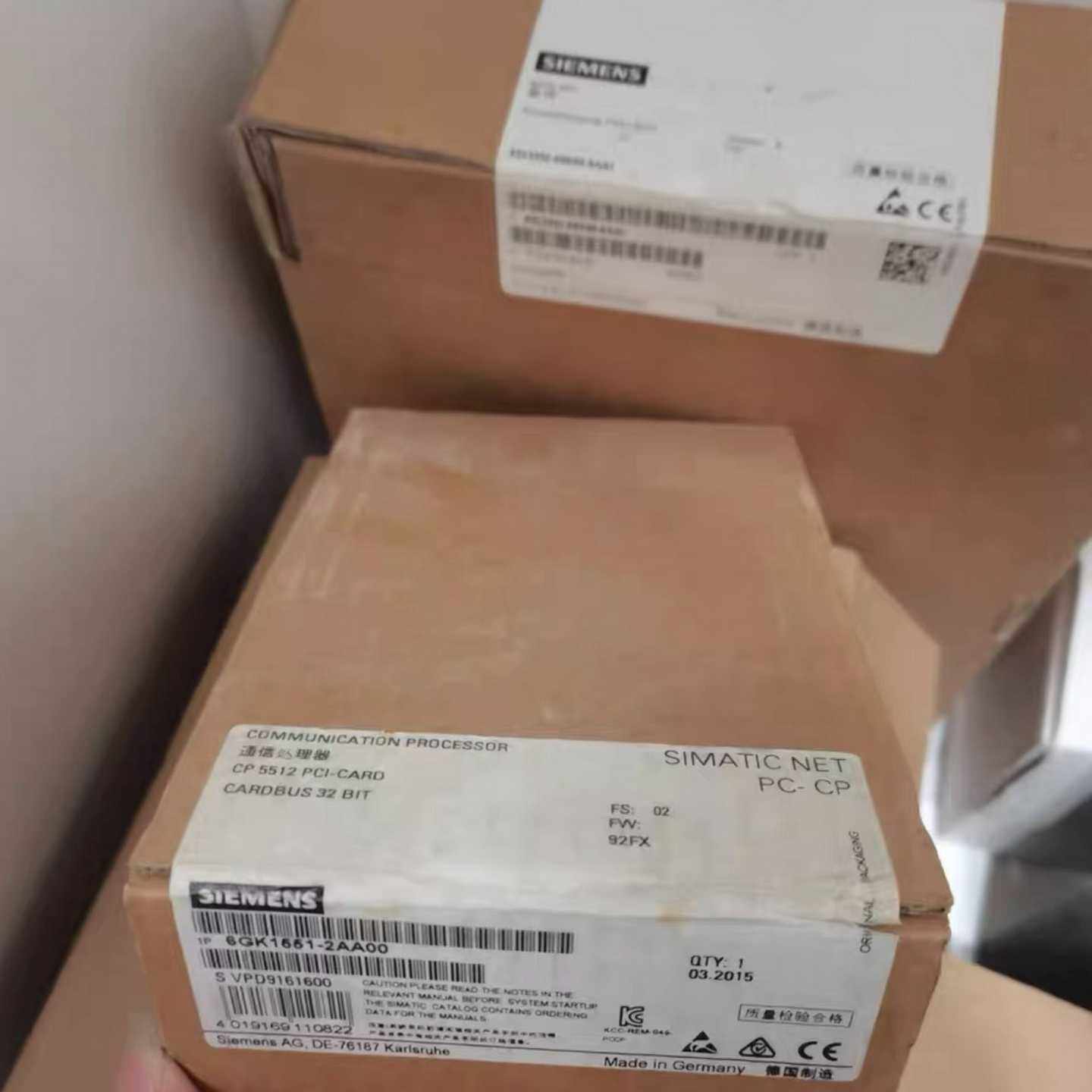 询价原装未拆封西门子CP5512通讯网卡6GK1551-2AA0