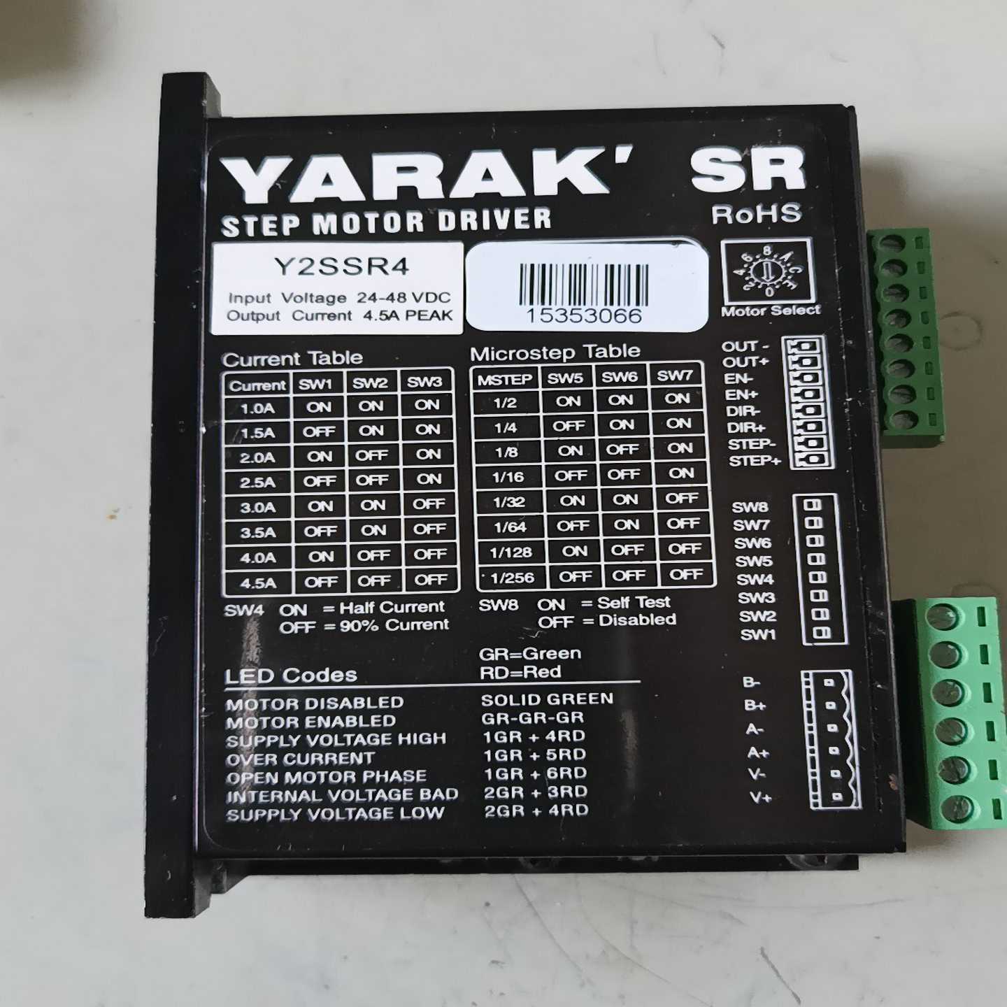议价YARAK信浓Y2SSR4步进驱动器4257电机驱动