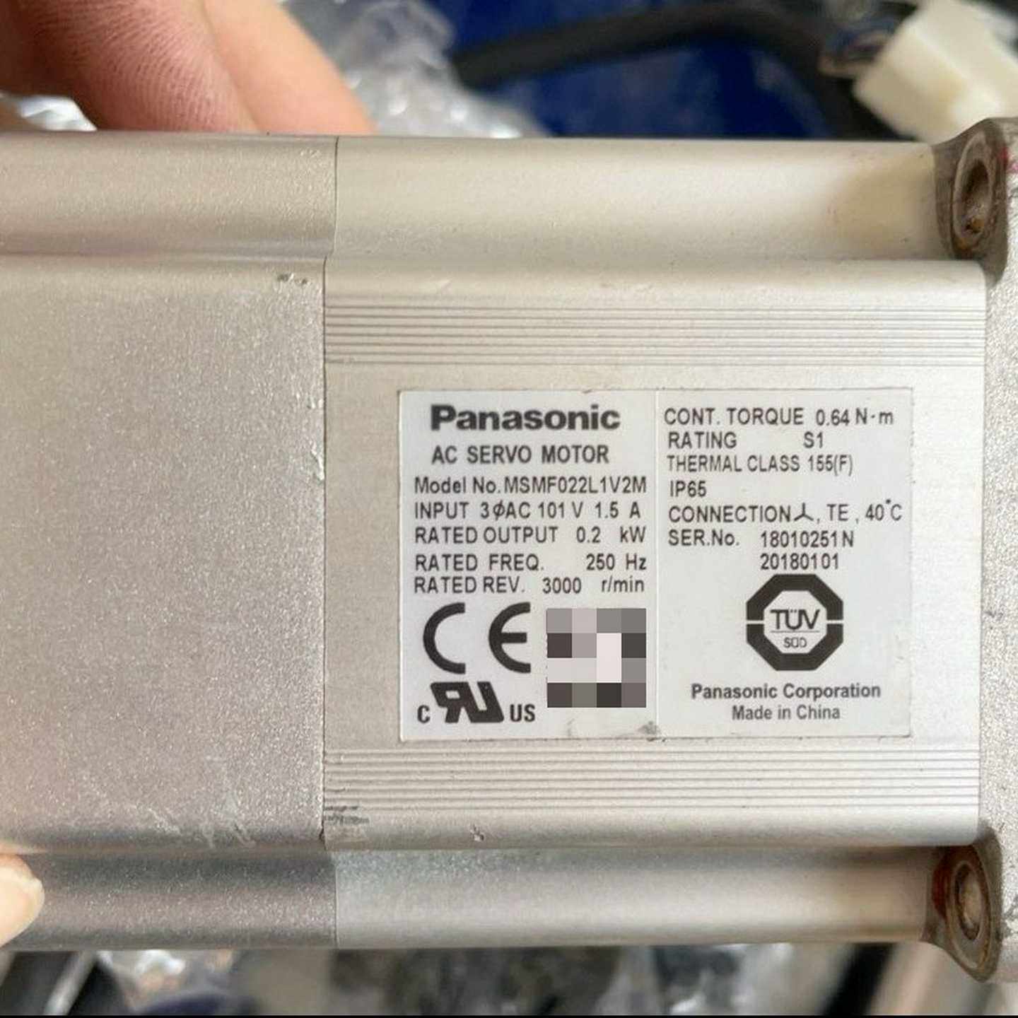 松下伺服电机MSMF022L1U2M二手拆机功能包好成色
