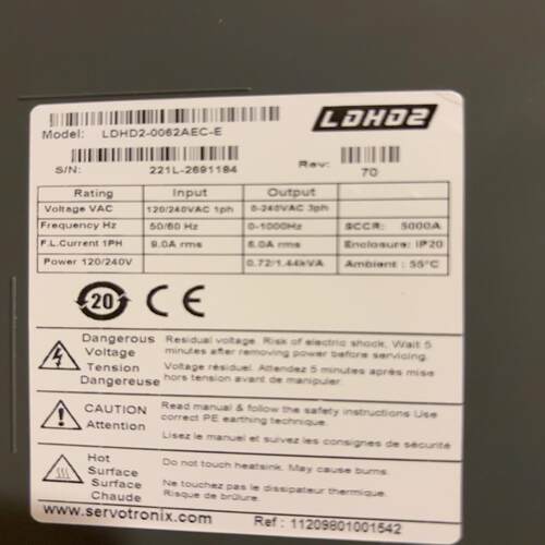 高创驱动器 LDHD2-0062AEC-E~询价