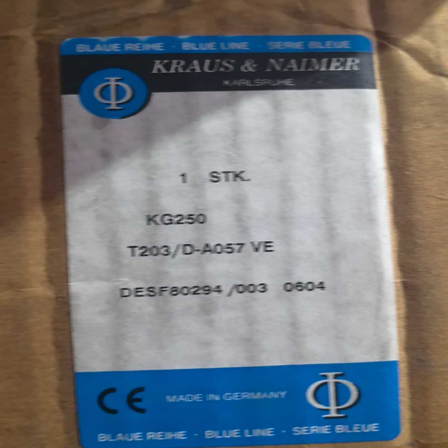 KRAUS&NAIMER奥地利开关KG250--议价商品