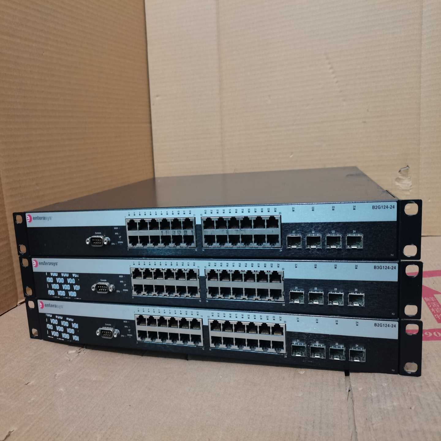 ENTERASYS交换机B2G124-24交换机。成色如--议价商品