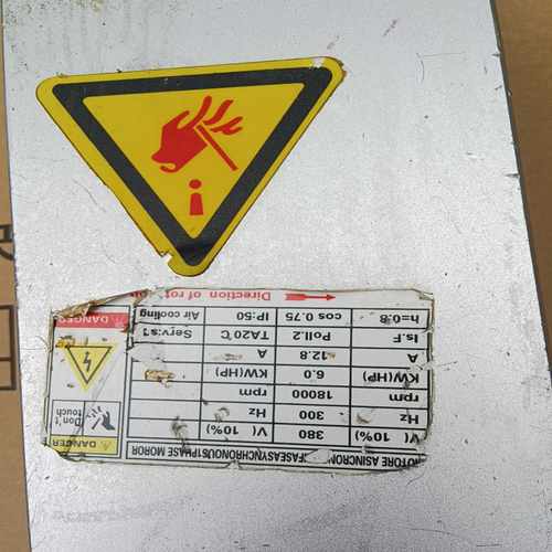 议价380v6Kw18000转高速风冷开料机，Z电机功能包好。现货/维修