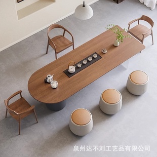 泡茶桌一体实木会客茶台茶桌椅组合客厅家用诧寂风泡茶桌现代简约