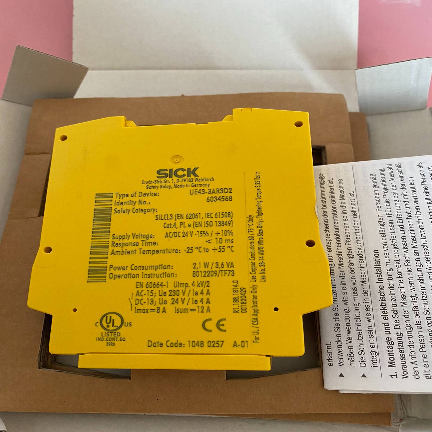 德国西克UE43-3AR3D2/6034568正询价