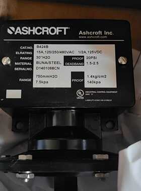 雅斯科ASHCROFTB424B压力开关，有询价