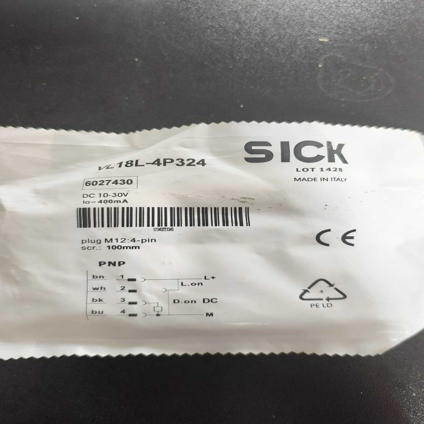 【议价】SICK光电开关VL18L-4P324适用