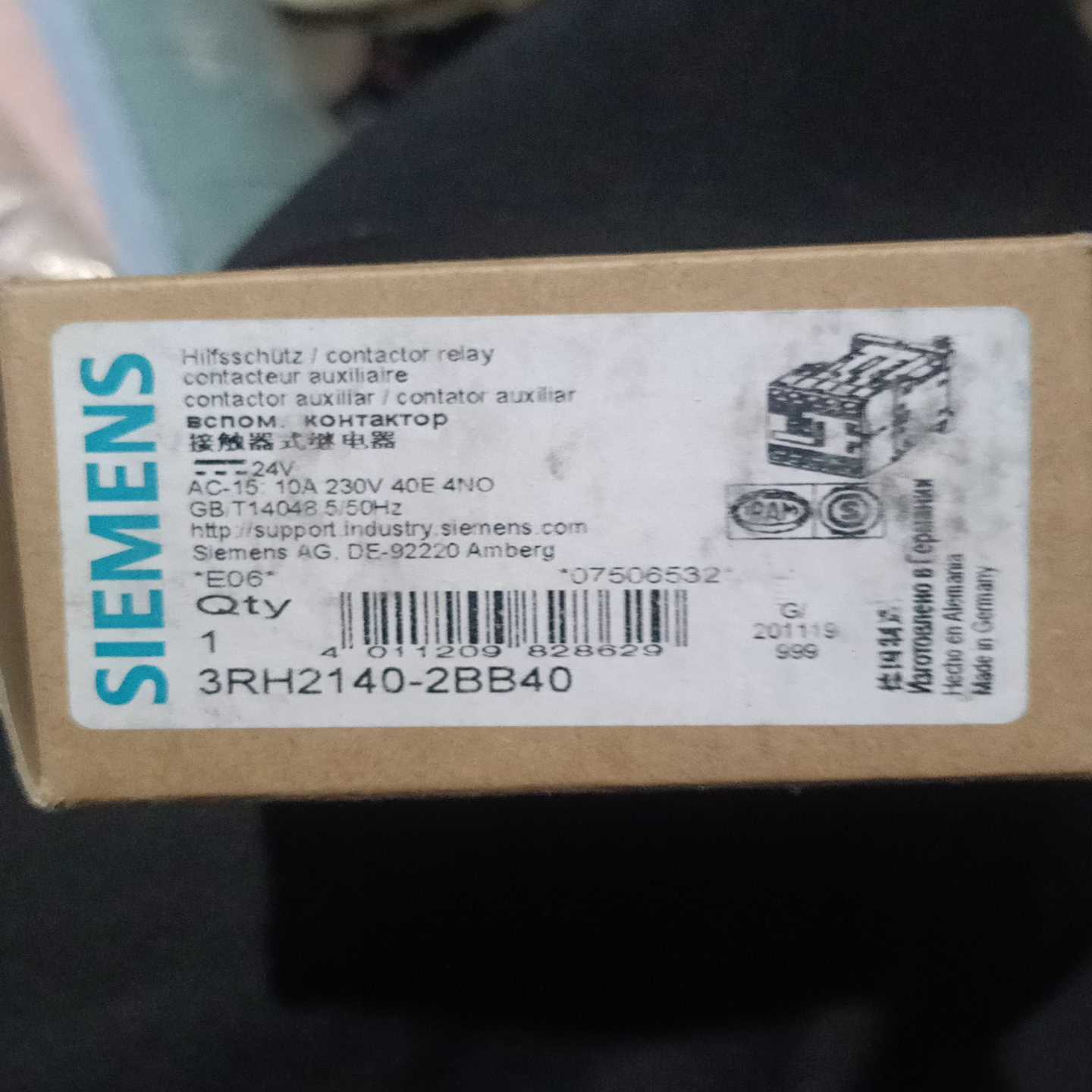 询价~接触器式继电器3RH2140-2BB40