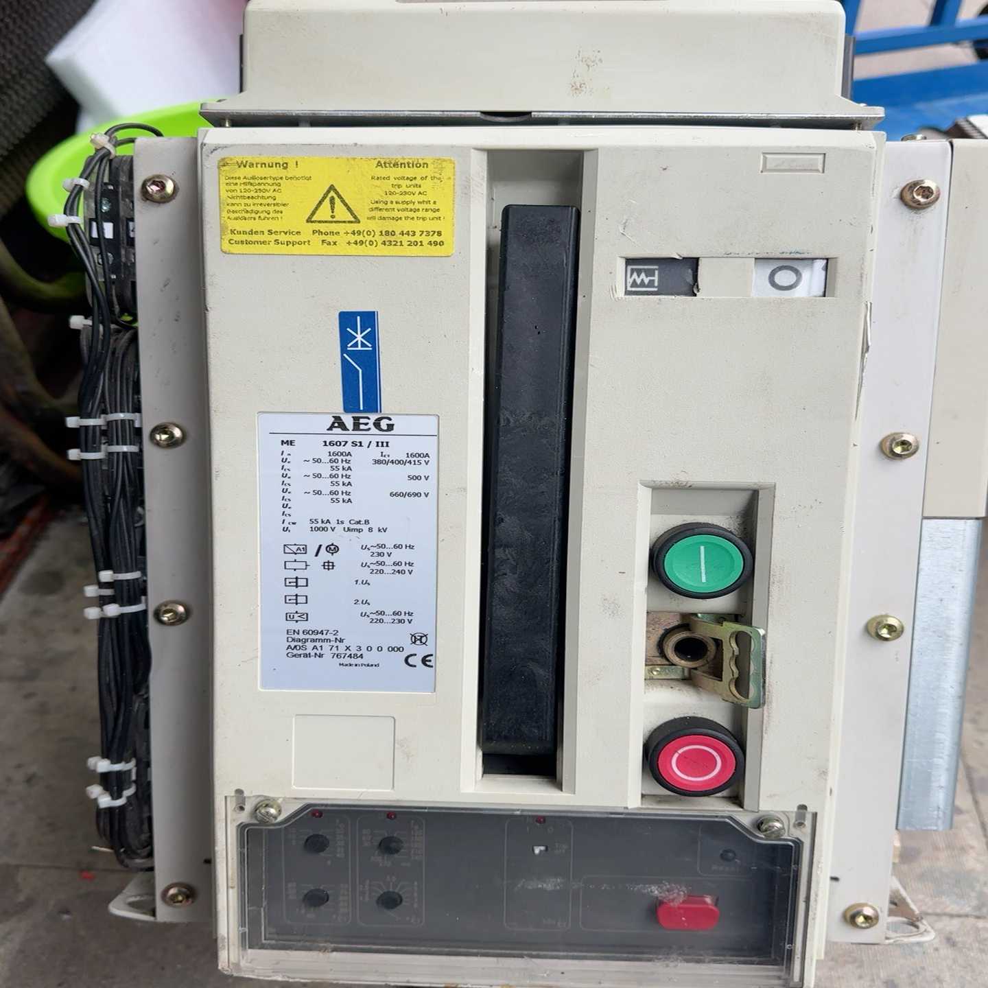 德国AEG智能型万能式断路器1607S13P1600A询价