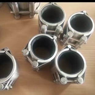 304不锈钢单卡修补器管道快速抢修接头钢管抱箍水管堵漏器