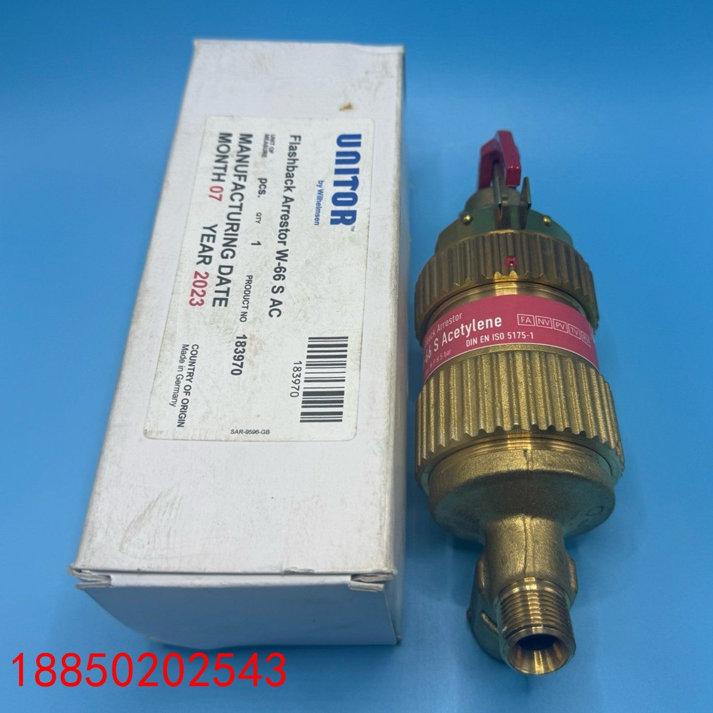 【请询价】UNITOR 乙炔回火阀 W-66 S AC 全新原装现货