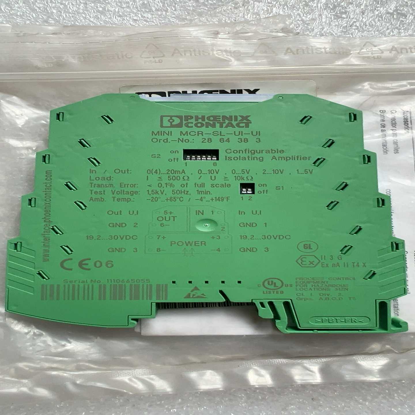 2864383菲尼克斯MINIMCR-SL-UI-UI信号--议价商品