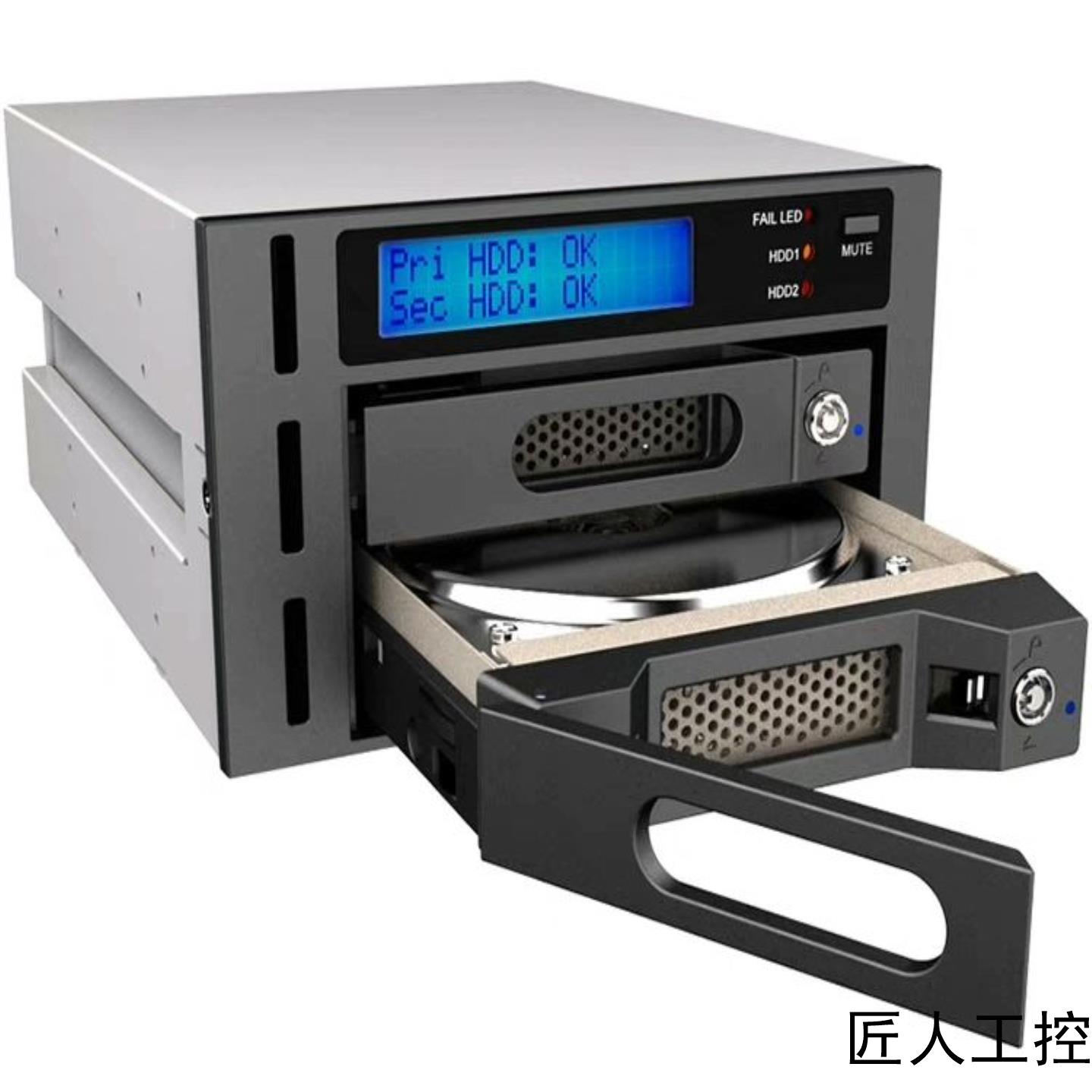 工业级台式机硬盘盒RAIDON锐铵iR2622内置RAID1议价商品