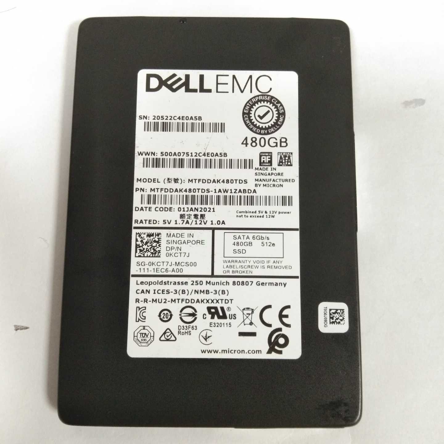 DellEMC480G2.5寸SATA3MTFDD--议价商品
