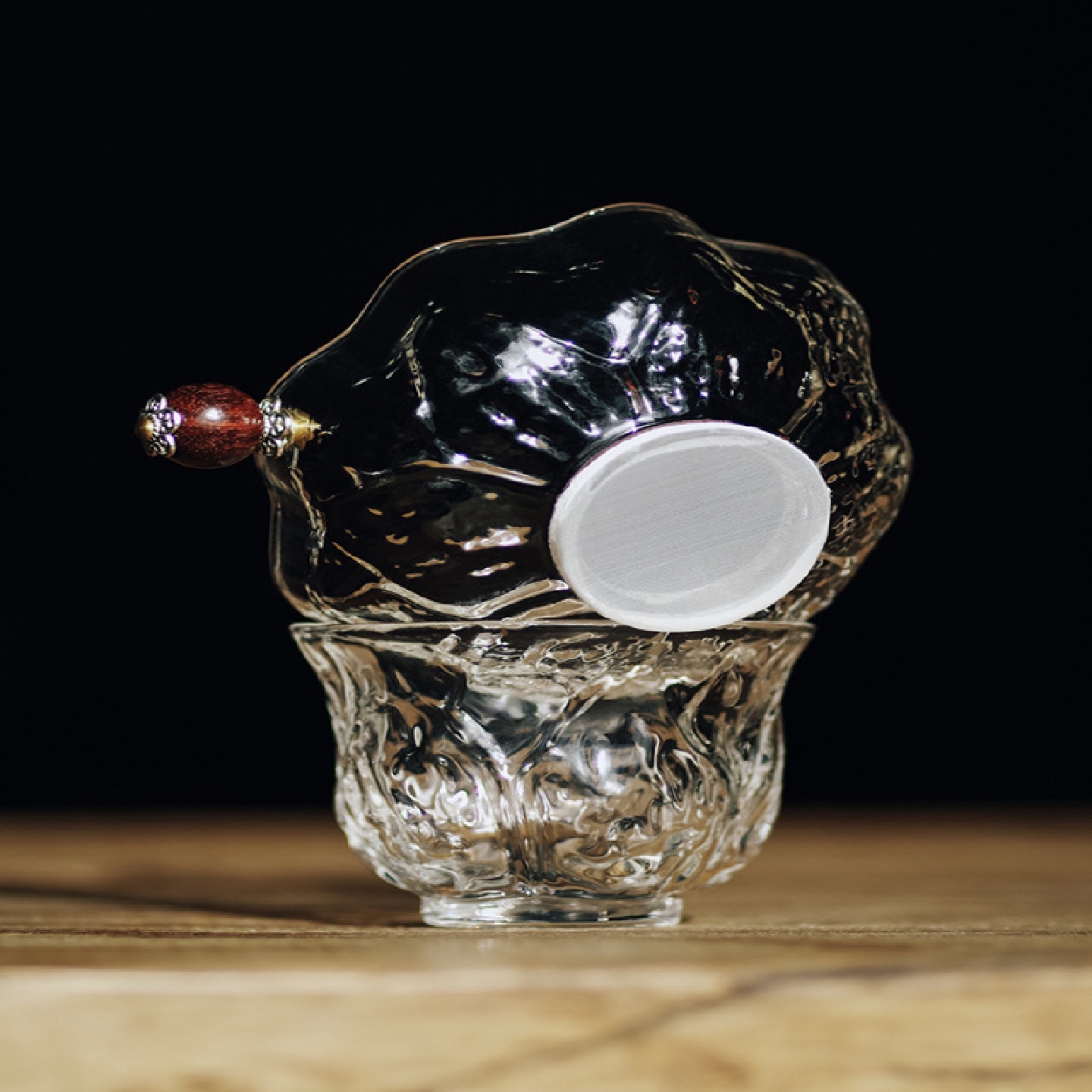 玻璃茶漏特细茶滤器细网纱茶滤公道杯泡茶滤网茶水过滤网茶具配件