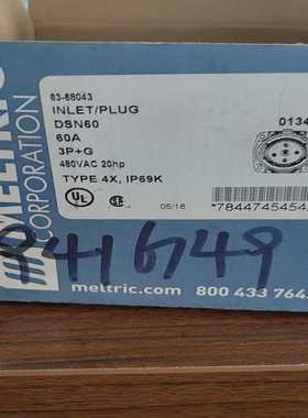 MELTRIC，工业插头，公头连接器，63-68043，3P【博航商行】