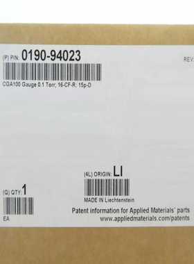 议价0190-94023，CGA100gauge0.1tor