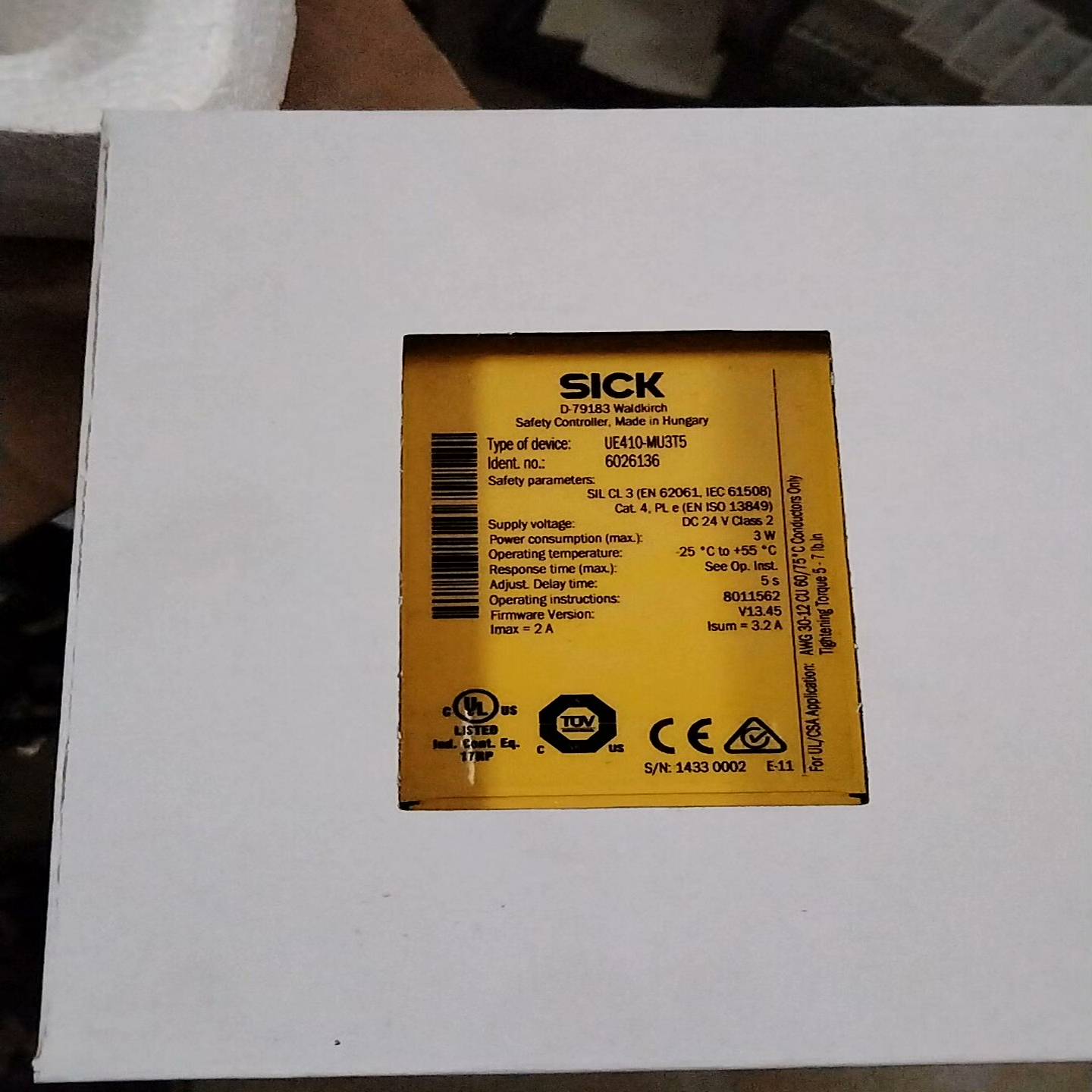 SICK西克安全继电器UE410-MU3T5订货号602询价