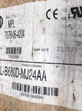 询价~MPL-B680D-MJ24AA AB电机带包装，包装旧