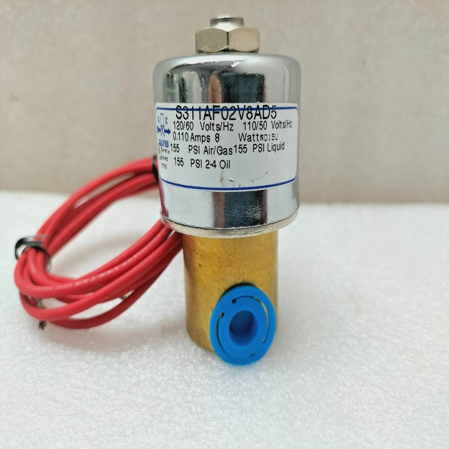 GCVALVESS311AF02V8AD5SOLENOIDVALVE1/8NPT-LOTOF3PC