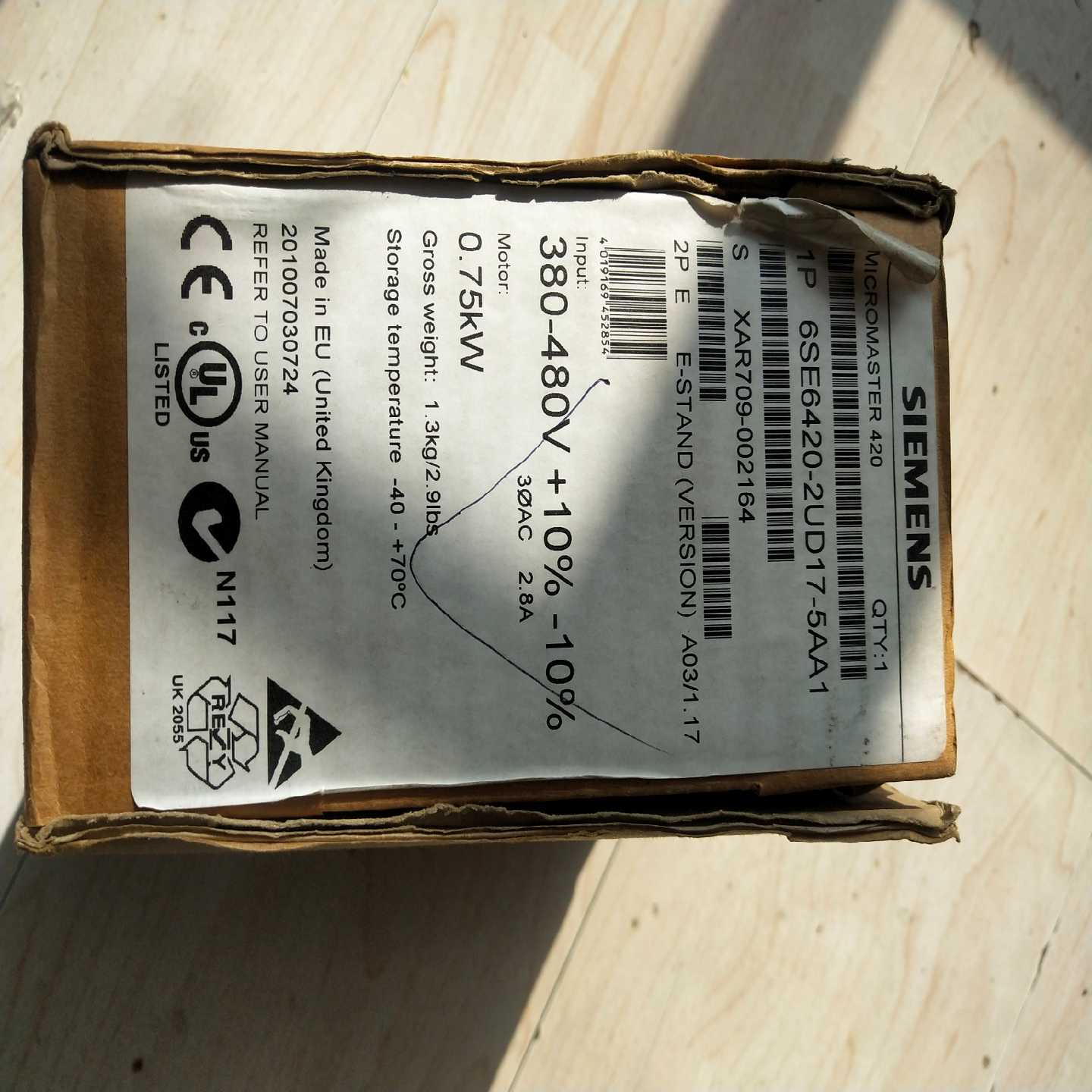 咨询-M420变频器6SE6420-2UD17-5AA1