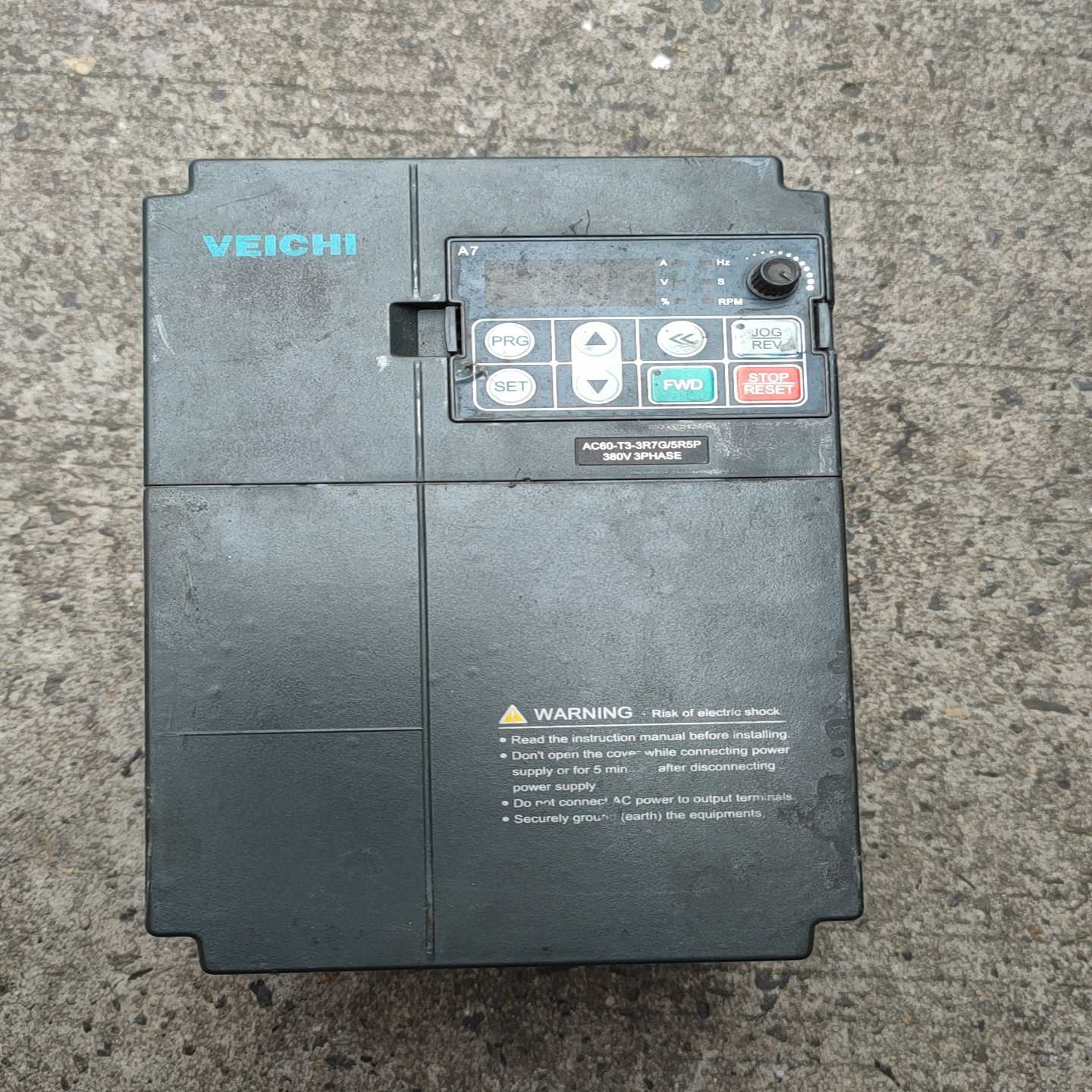 【议价】伟创变频器380V3.7kw图片实物AC60系列适用