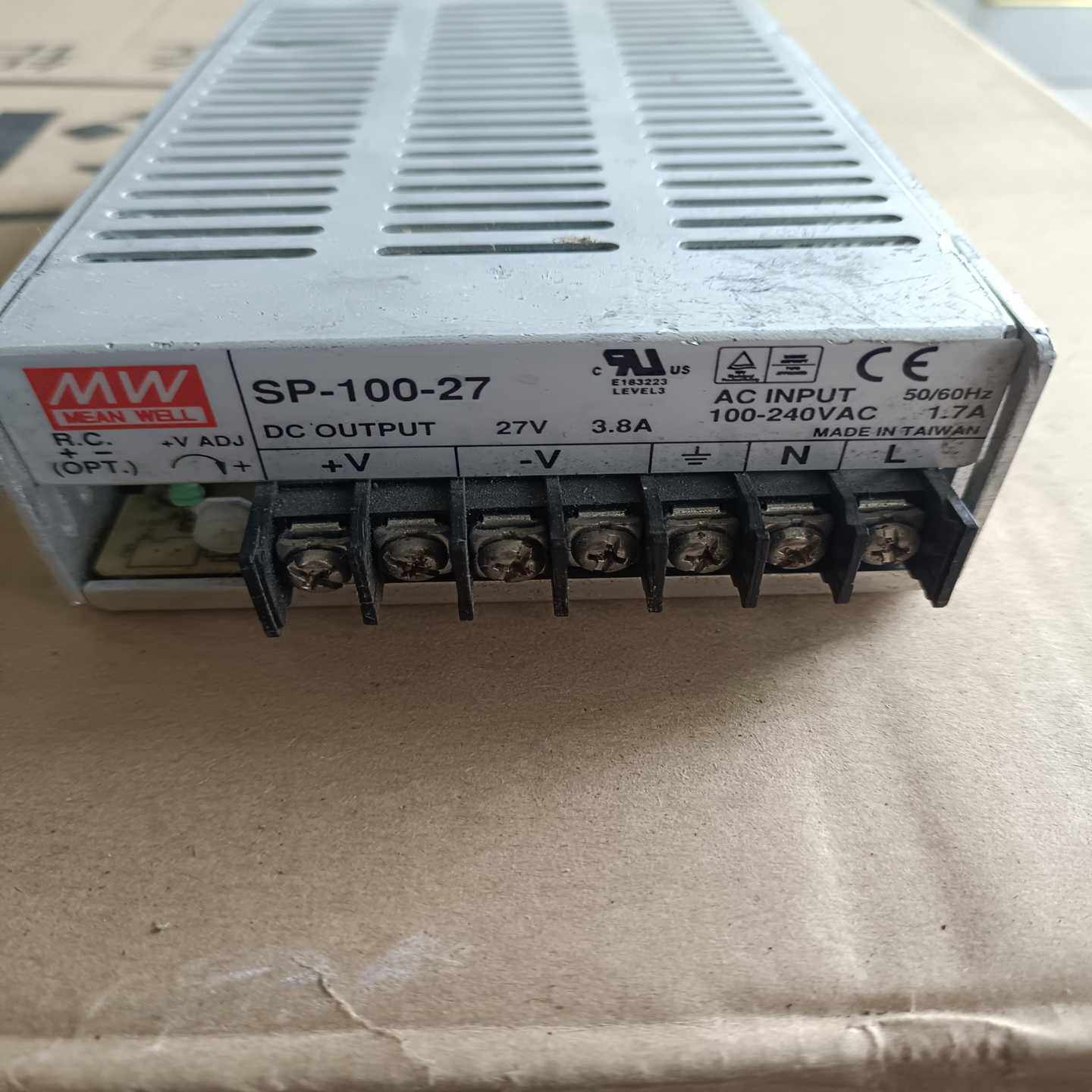 咨询-SP-100-27台湾MW明纬100W27V3.8A
