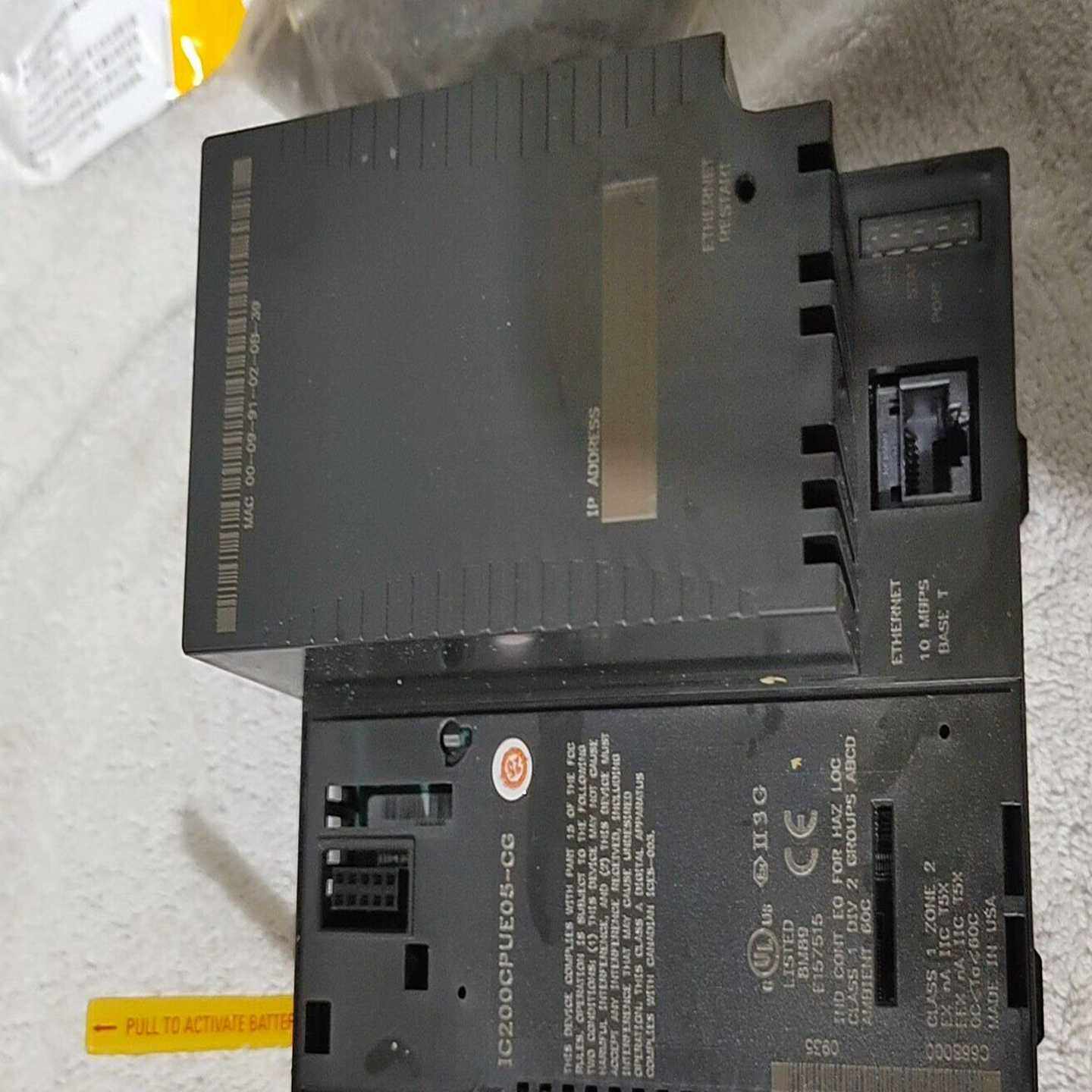美国GE全新PLC模块IC200CPUE05-CG全新无包装--议价商品