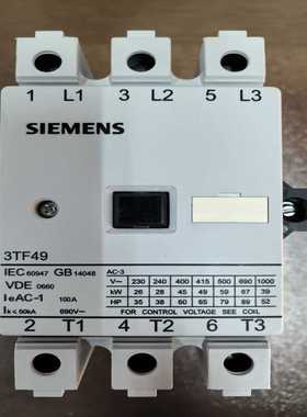 【议价】3TF49220XQ0 西门子接触器