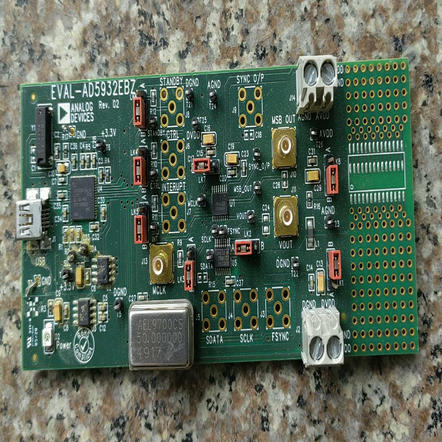 评估板AD5932EBZ，拆机货售后不退不换不包--议价商品