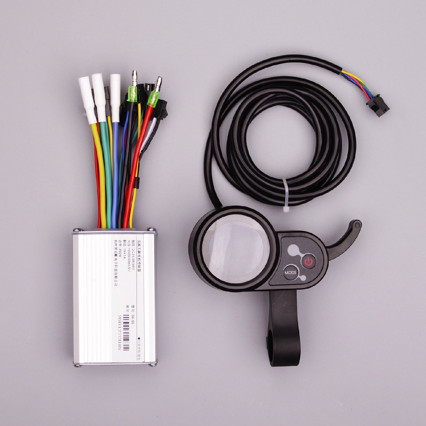 24V36V48V250W350W电动自行车山地车锂电控制器LCD彩屏液晶仪表套