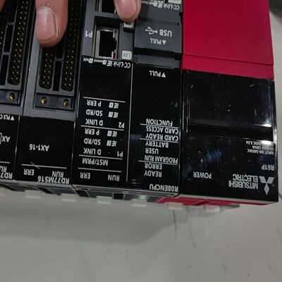 三菱R系列PLC，型号08ENCPU，原装拆机！外观成色新，--议价商品