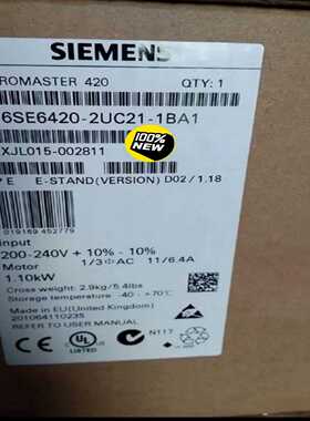 询价~6SE6420-2UC21-1BA1420 无滤波