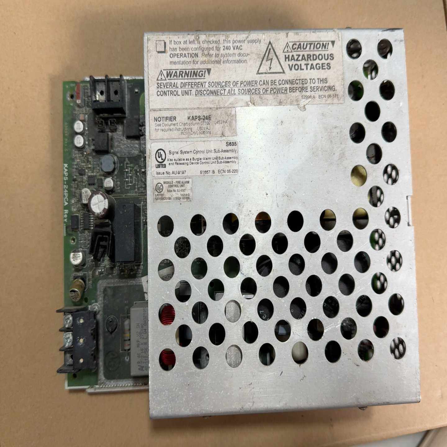 诺帝菲尔Notifier电源板KAPS-24E，拆机件，成色--议价商品