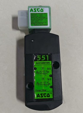 询价ASCO电磁阀，型号G551A001MS，全新原装正品。黑色
