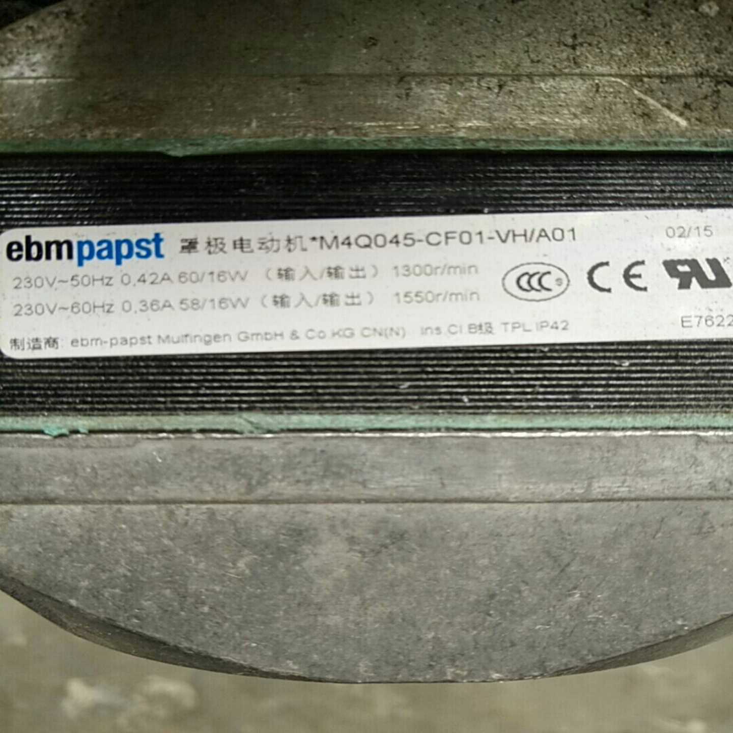 询价~，ebmpapst罩极电动机M4Q045-CF01-01，六