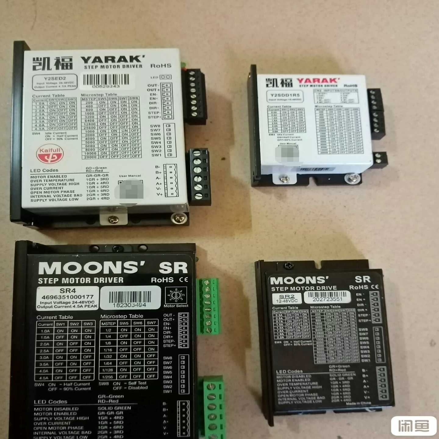 拆机原装凯福Y2SDD1R5一个，Y2SED2一个，鸣志SR--议价商品