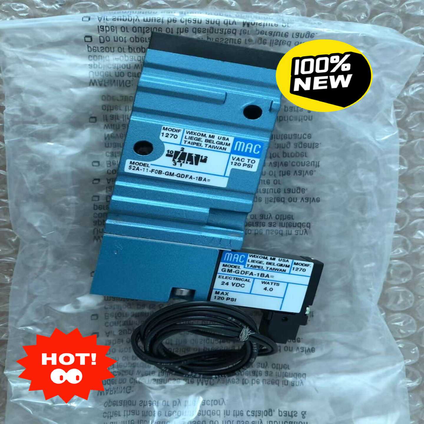 【议价】MAC电磁阀52A-11-F0B-GM-GDFA-1BA适用