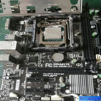 技嘉ga-h81m-s1主板 带挡板 加i3 4150cpu；议价