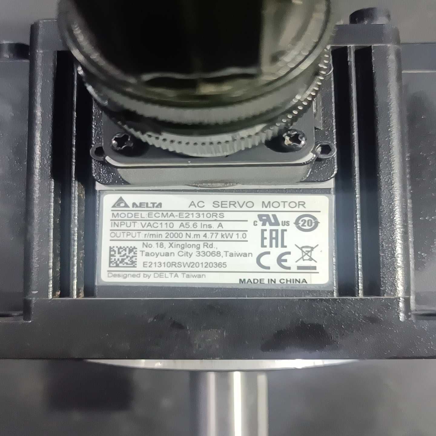 台达伺服电机ECMA-E21310RS可拍测试视频。询价