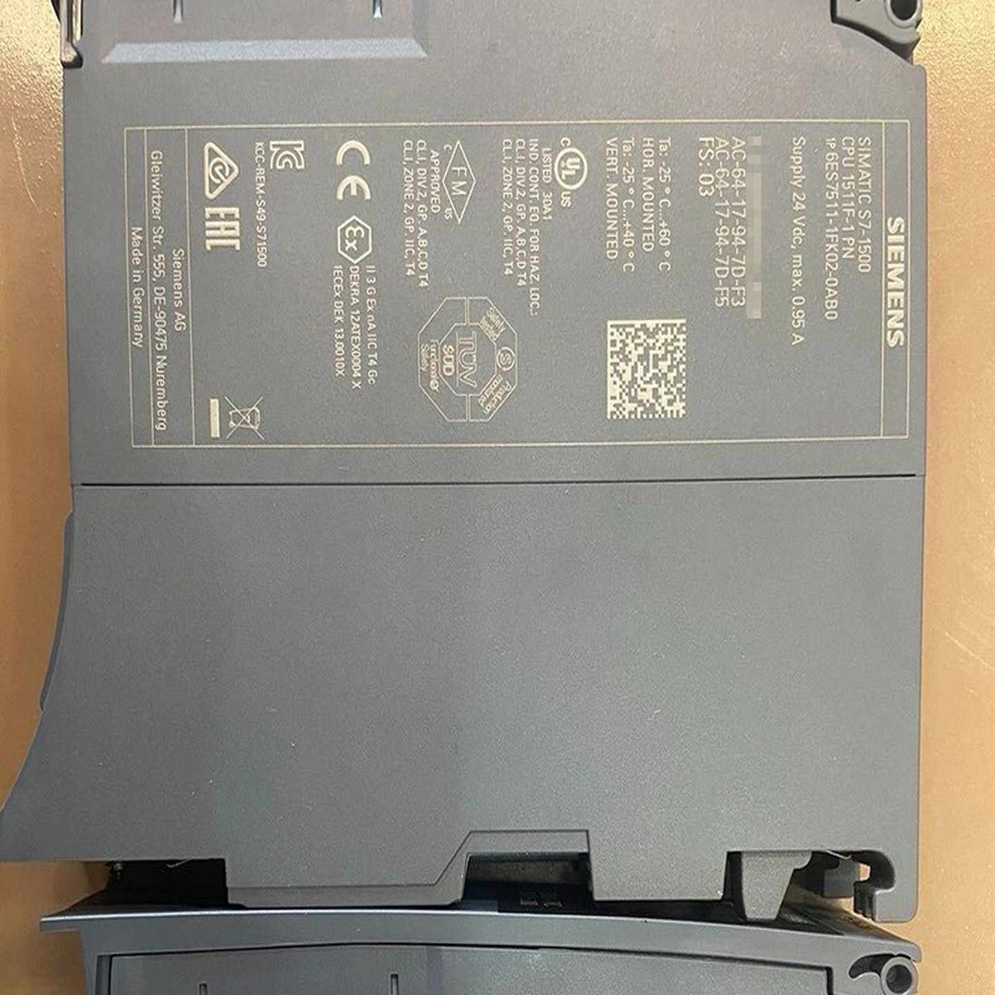 西门子二手PLC6ES7511-1FK02-0AB0成色9--议价商品