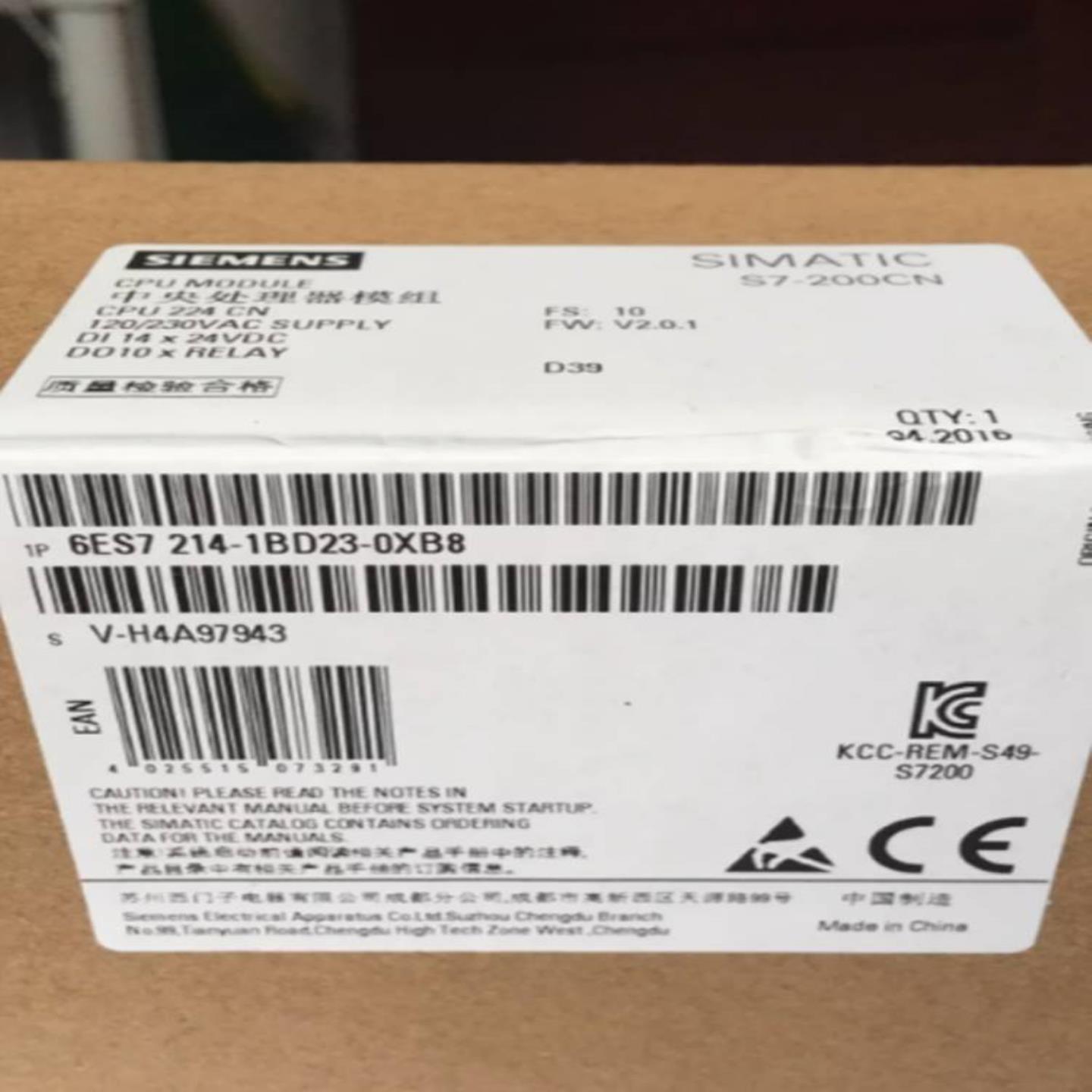 配件6ES7214 6ES7 214-1BD231AD23-0XB00XB8 CPU224CN CPU议价