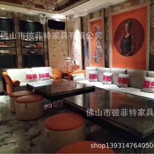 佛山KTV沙发茶几点歌台沙发凳酒吧包厢夜场会所轻奢高端沙发茶几
