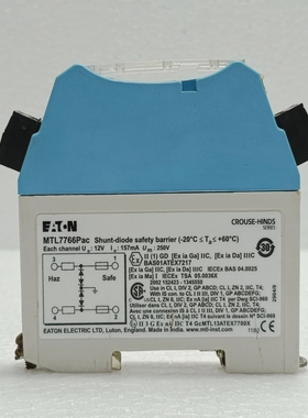 EatonMTL7766PAc分流二极管安全屏障12V157mA