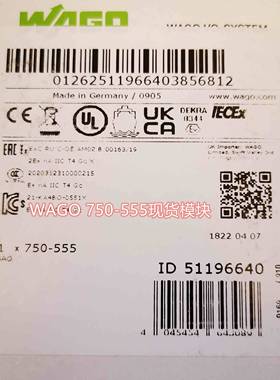 配件现货WAGO 750-455750-555万可模拟量模块议价议价